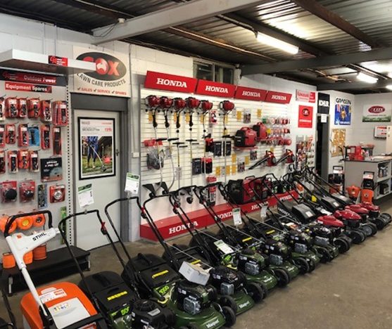 Store With Lawn Mowers — Gardening Equipment In Coffs Harbour, NSW